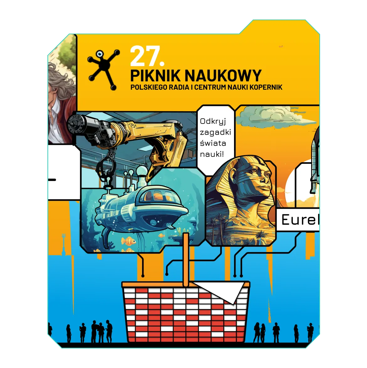 Identyfikacja wizualna 27 edycji Pikniku Naukowego Polskiego Radia i Centrum Nauki Kopernik