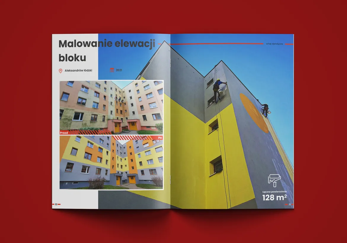 Katalog reklamowy - strona realizacji