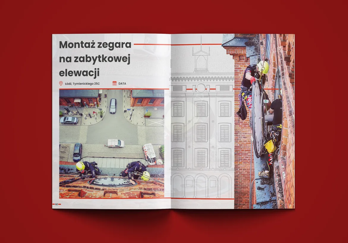 Katalog reklamowy - strona realizacji