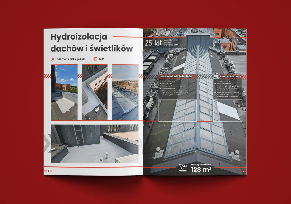 Katalog reklamowy - strona realizacji