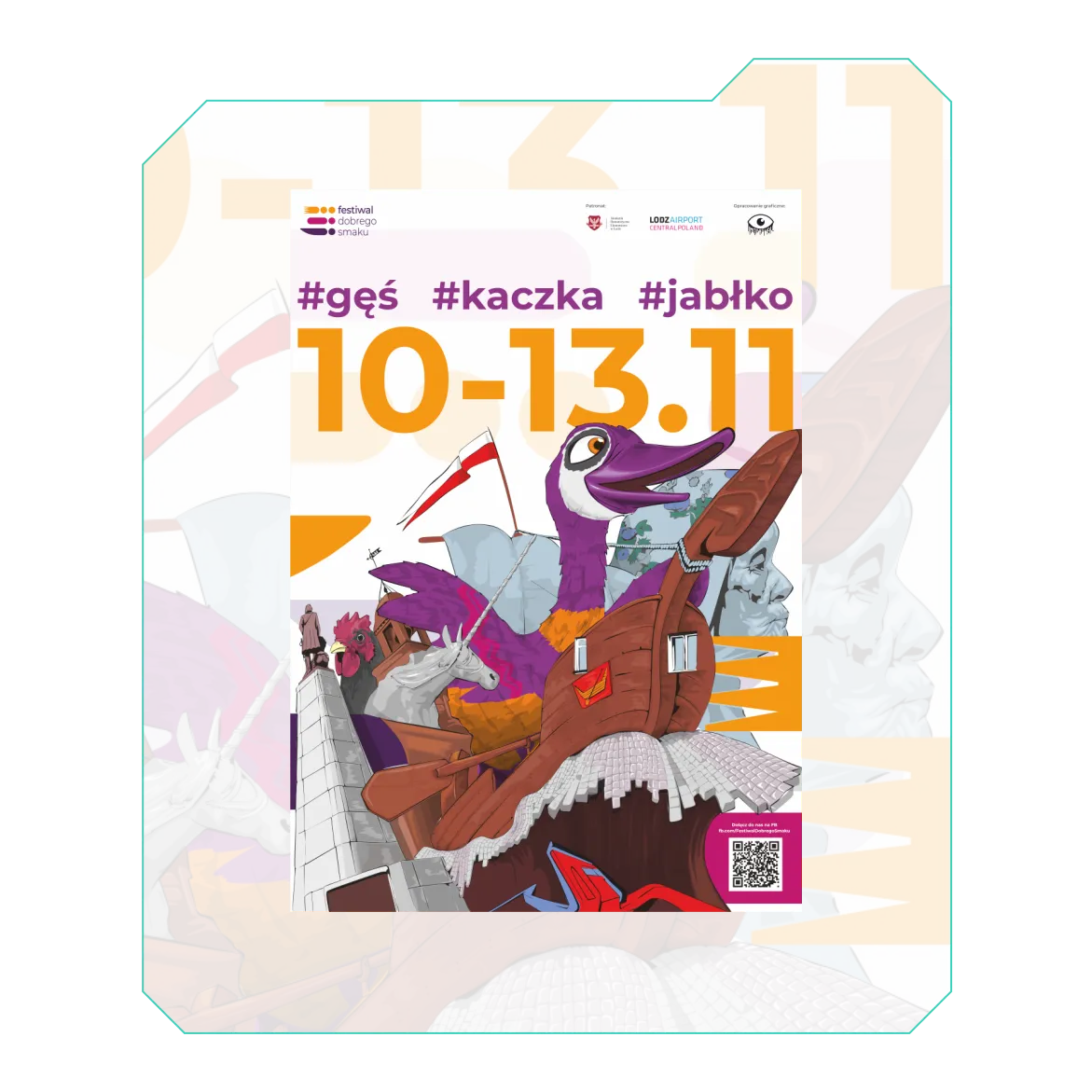 Plakat i&nbsp;przewodni motyw graficzny Festiwalu Dobrego Smaku