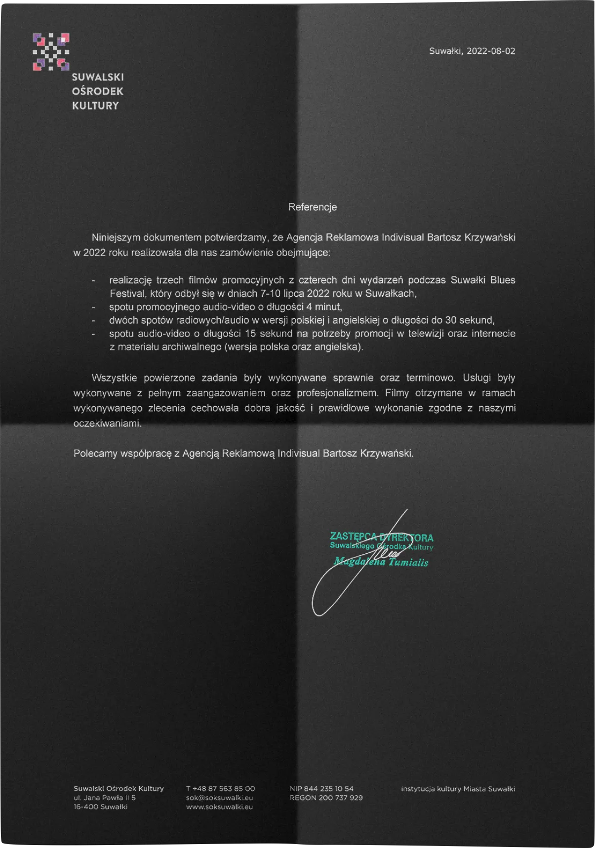 referencje suwalski ośrodek kultury