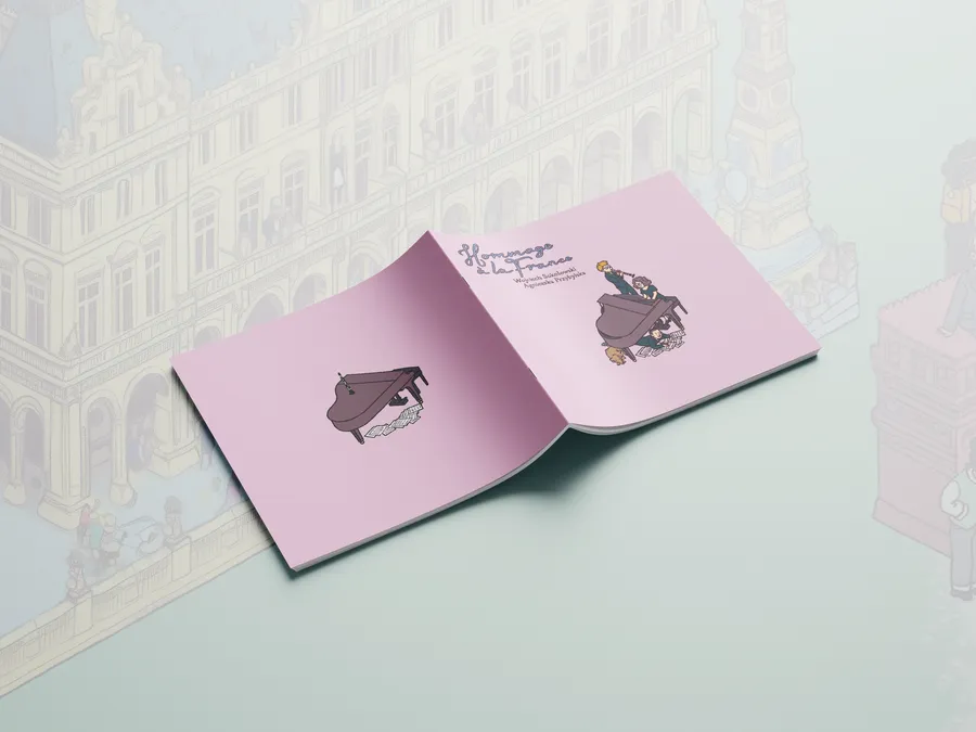 projekt i skład druku booklet album muzyczny