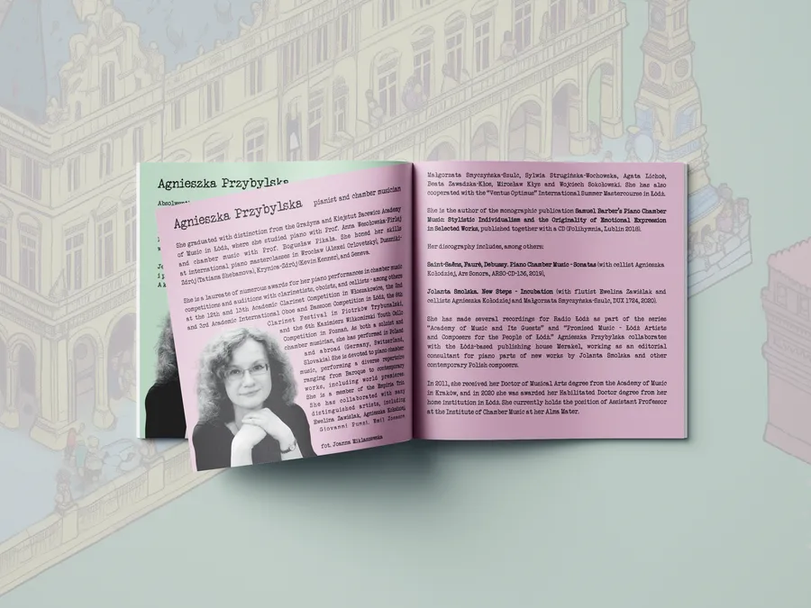 projekt i skład druku booklet album muzyczny