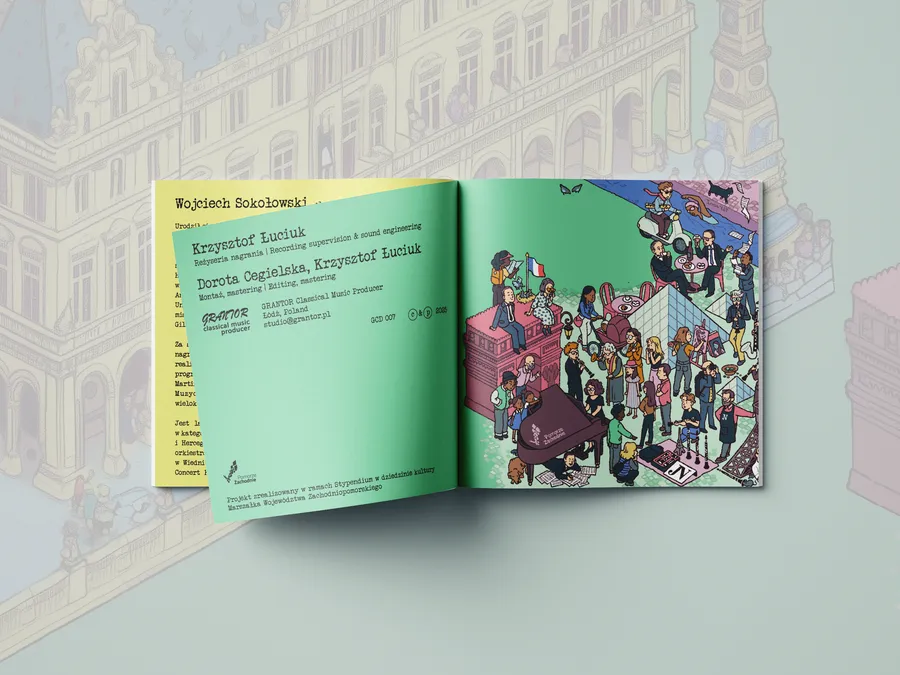 projekt i skład druku booklet album muzyczny